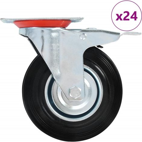 24 Stk. Lenkrollen 125 mm