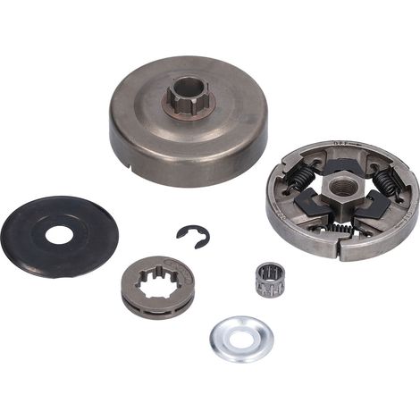 Kit chaîne tronçonneuse STIHL 3/8 pouce-7, couvercle tambour, roulement, rondelles, kit embrayage accessoires remplacement. (1/5)