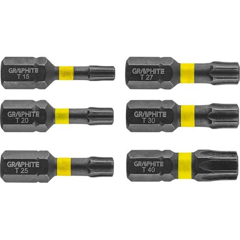 Puntas de impacto TX10/15/20/25/30/40 x 25 mm, 6 unidades. (1/3)