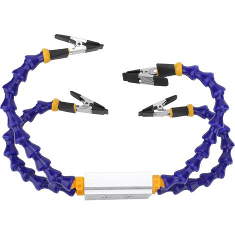 Outil de soudage à main articulée en ABS avec bras flexible et base en alliage d'aluminium, doté d'un revêtement en caoutchouc amovible (lot de 4). (1/5)