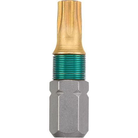 Punte per cacciavite kwb tx bit t 25 rivestite in titanio 25 mm