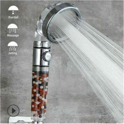 Douchette filtrante haute pression avec 3 modes économiseurs d'eau, essentiel pour la maison (1/5)