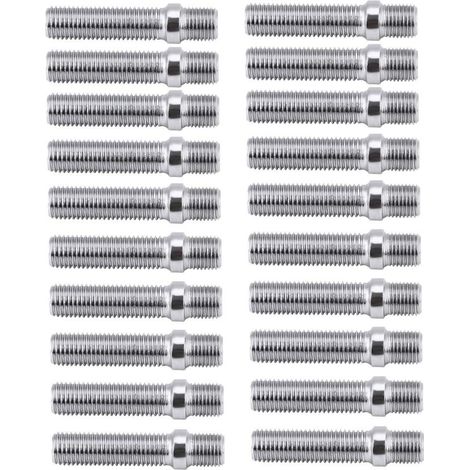 Roues Goujon, Adaptateur de vis 12x1,5 à 12x1,5 avec des dents dentelées étendues de 20pcs 57mm (1/5)
