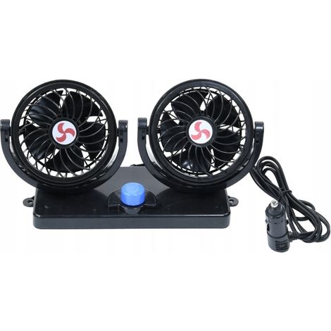 AUTOLÜFTER 360° DOPPELT 12V ROTIEREND für AUTO TRAKTOR