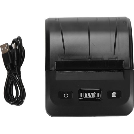 Imprimante Thermique Portable Bluetooth 80mm ABS 2600mAh Multilingue Khmer Espagnol Russe Hindi Reçus Étiquettes Android iOS Windows (1/5)