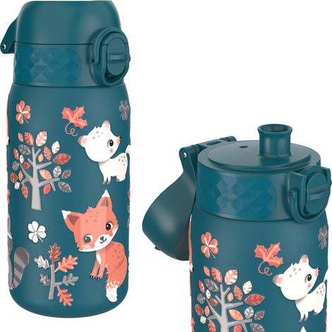 Botella ION8 de pared simple I8SS400PTFOREAN con diseño de animales del bosque (1/5)