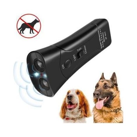 Fournitures pour animaux de compagnie, dispositif d'entraînement laser à double corne pour chiens, répulsif ultrasonique à double tête pour chiens (1/4)