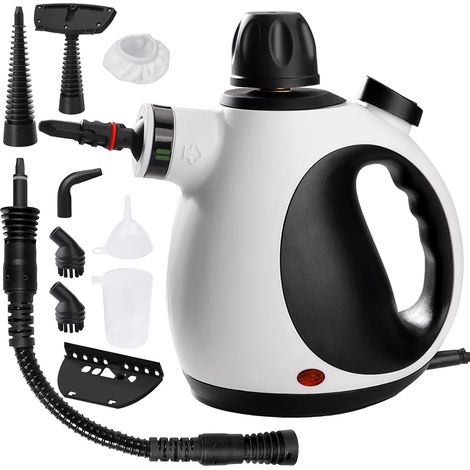 Nettoyeur vapeur multifonctionnel avec 9 accessoires, nettoyeur vapeur haute pression portatif pour éliminer les taches et nettoyer (1/5)