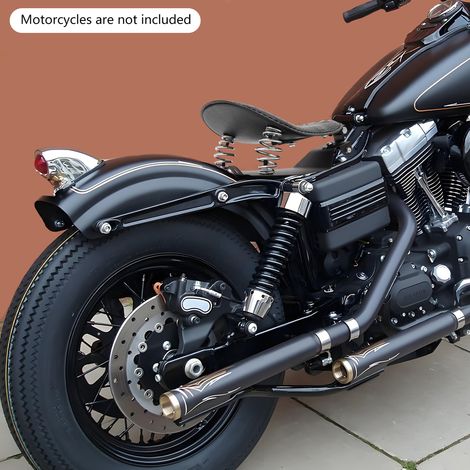Motorrad Sitzkissen aus PU, Krokodilmuster, Komfortabel, Universelle Passform, Ideal für Honda, Yamaha, Kawasaki (Schwarz) (1/5)