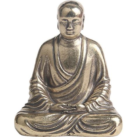 Ornements en laiton massif Ksitigarbha Bodhisattva, sculptures en bronze, artisanat, cadeaux (1/5)