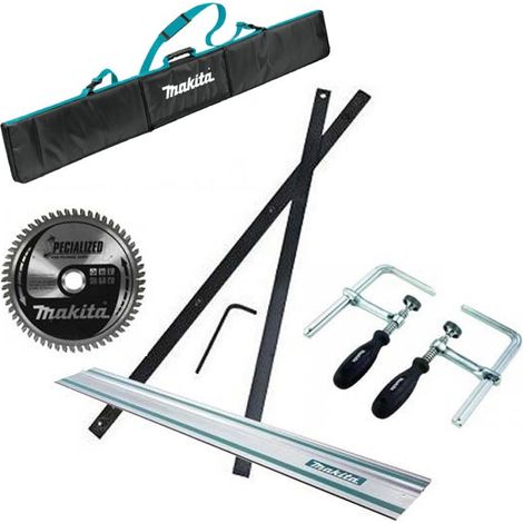 Makita SP6000 Plunge Saw Accessory Set - Rail + Connector + Clamps + Bag + Blade