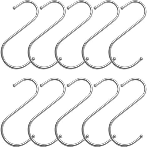 Lot de 10 Crochet en Acier Inoxydable en Forme de S,Crochet en S (1/5)