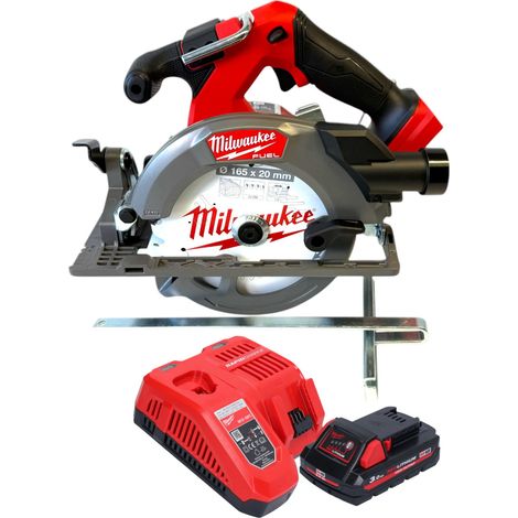 Milwaukee M18 FCS552-301 Akku Handkreissäge 18 V 165 mm Brushless + 1x Akku 3,0 Ah + Ladegerät (1/5)