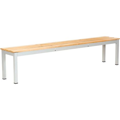 PANCA IN ACCIAO VERNICIATO DOGHE LEGNO L200 P37H 43CM