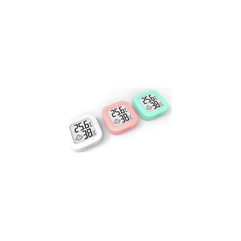 Mini Thermomètre Hygromètre Intérieur, Digital Thermo HygromèTre Indicateur Précision D'ambiance Moniteur de Température et Humidimètre (3 pièces) (1/5)