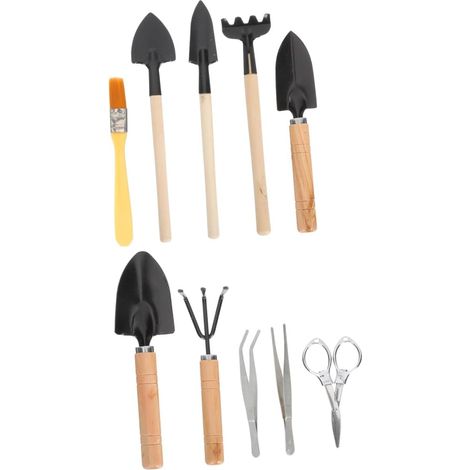 Outil de Jardinage Succulent de 10 Pcs avec Fourchette à Fourchettes Portable Succulent Outils Succulent Set Heavy Duty Manual Kit de Jardin D' Outils de Plantation de Jardinage en (1/5)