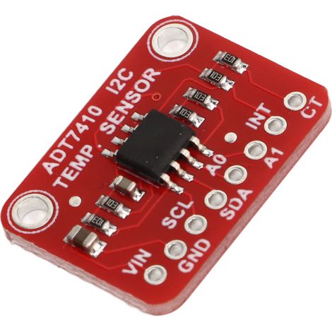 ADT7410 I2C-Temperatursensor, Genauigkeit -40 °C bis +105 °C, 2,7 V–5 V DC Breakout-Board-Modul (1/5)