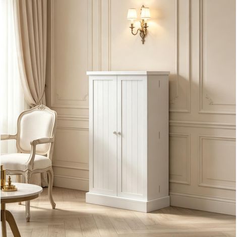 Armario de cocina moderno blanco de MDF 60 x 30 x 104 cm (1/5)