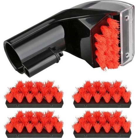 5 Pièces Brosse, Plastique Caoutchouc, Nettoyage Escaliers Meubles, Compatible Série 1400 1425 (1/5)