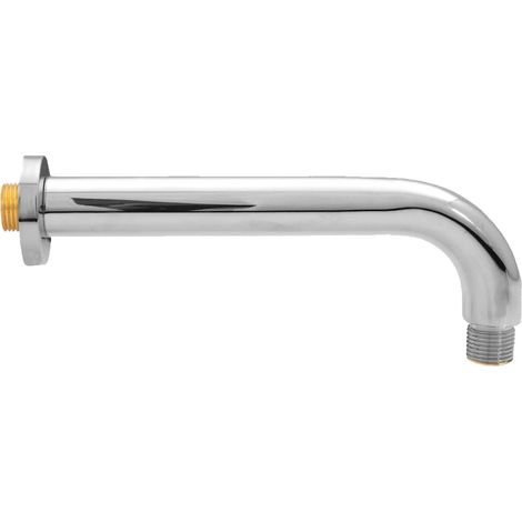 Universal 90° Brausearm Ø 25 mm x 200 mm für Regenbrausen, Messing verchromt (1/4)