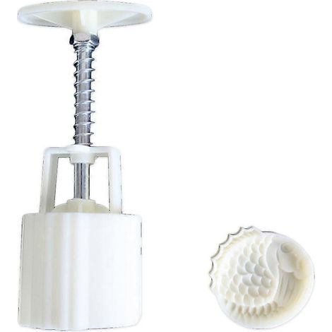 50g Mondkuchenform Fischstempel Fassmondkuchen Handdrück-Gebäckform DIY Backwaren Mittherbstfest (1/5)