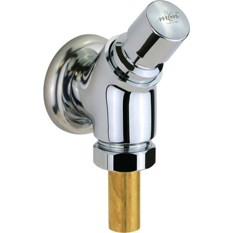 Caudalímetro temporizado para WC con mando a pulsador MCM 945700  Cromo