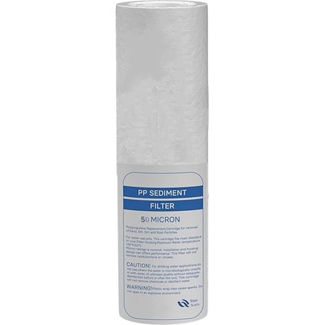 Desineo – Cartouche filtrante anti-sédiment 50 microns – Filtration précise pour eau claire – Compatible porte filtre 9-3/4 - 10 pouces