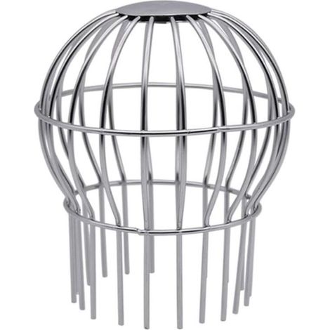 Crépine en inox pour gouttière, anticolmatage, protège contre les feuilles et débris, outil de nettoyage pratique 98 mm