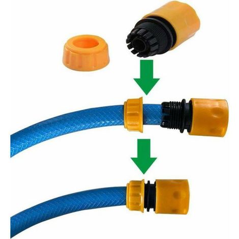 Embout Tuyau Arrosage - 16 mm Extérieur - 14 mm Intérieur - Pour Systèmes Irrigation Jardin - 10 Pièces (1/4)