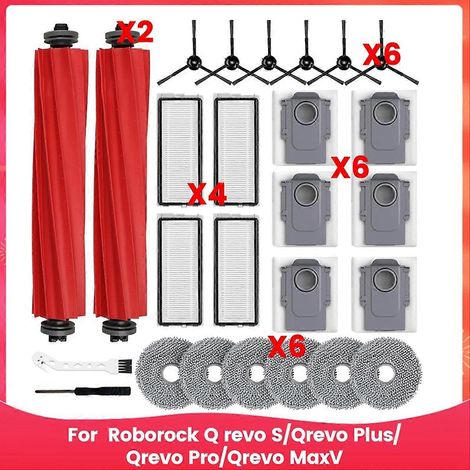 Brosse centrale, filtre HEPA, serpillière microfibre et sacs à poussière pour robot aspirateur - kit de remplacement complet, accessoires de nettoyage efficaces, pièces détachées compatibles, entretie (1/5)