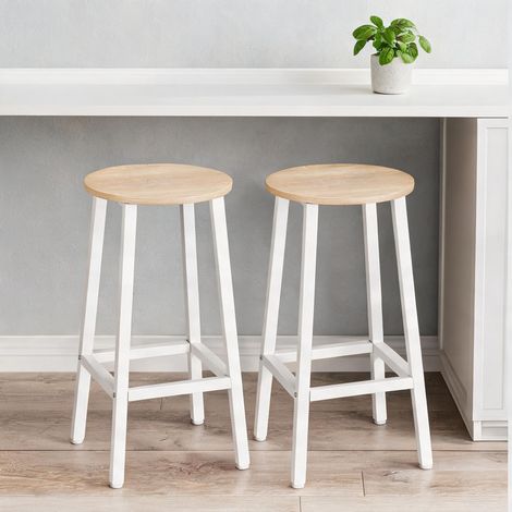 Tabouret de bar en truciolato acciaio 32,5 x 32,5 x 65 cm (1/5)