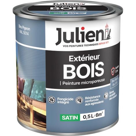 Julien Holz Mikroporöse Farbe Taubenblau 0,5l - Julien