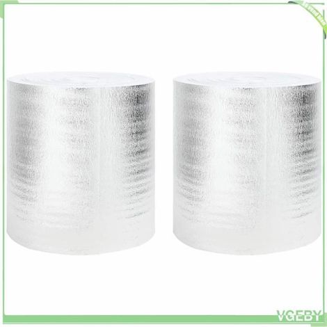 42009832 Réflecteur de chaleur pour radiateur 2 pcs Argenté 25 x 0,5 m (1/4)