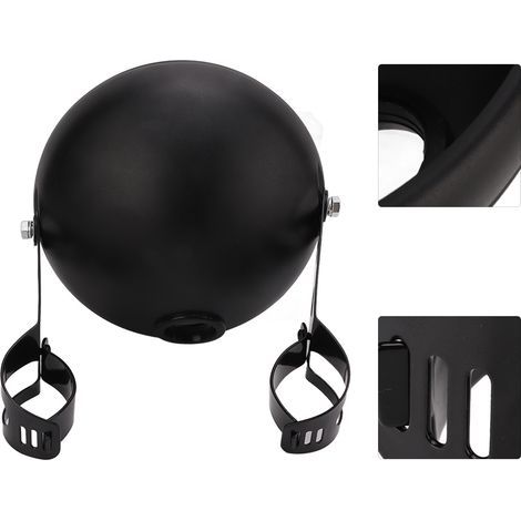 Carcasa universal para faro de motocicleta de 7 pulgadas, soporte LED, para tubos de horquilla de 38-51 mm. (1/5)