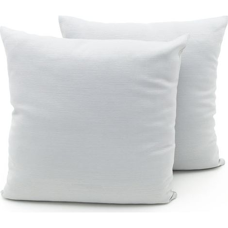 Coppia Cuscini Arredo Imbottiti Tessuto Ottoman In Tinta Unita Colore Sassi 34, misura60x60coloreSassi 34 (1/4)