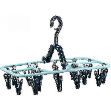 Le nouveau cintre multifonctionnel se plie grâce à ses 16 pinces. (1/5)