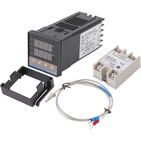 PID Thermostat Temperature Controller Set 0-400 ℃ Niguct with Thermocouple Relay AC100-240V 25A (1/5)