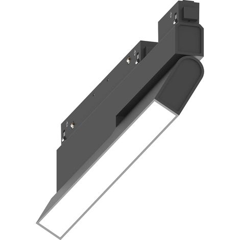 Sistema Magnetico Flessibile On-Off Ego Alluminio Nero 1 Luce 7W 3000K