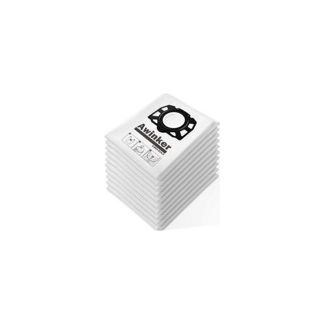 12 sacs d'aspirateur KFI 357 pour Kärcher KWD1, KWD2, KWD3,WD2 Plus, WD3,SE 4001, SE 4002,SE 4, SE 4 Plus Aspirateur, 2.863-314.0 (1/3)
