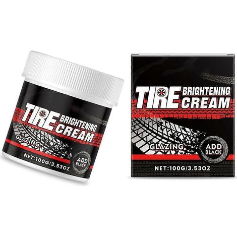 Cire brillante et protectrice pour pneus de voiture - Crème d'entretien pour pneus, pour passionnés et professionnels (1/5)