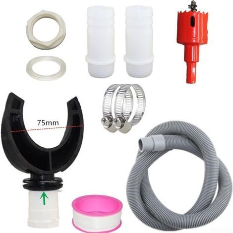 Collecteur d'eau de pluie pour descente pluviale, kit de dérivation pour réservoir, raccord pour tuyau d'arrosage (75 mm) pour agriculture, pelouse, jardin et irrigation (1/5)
