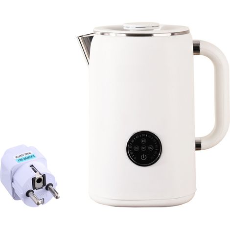 Bouilloire électrique intelligente avec adaptateur de prise allemande, protection contre la surchauffe, bouilloire robuste pour l'infusion du thé. (1/5)