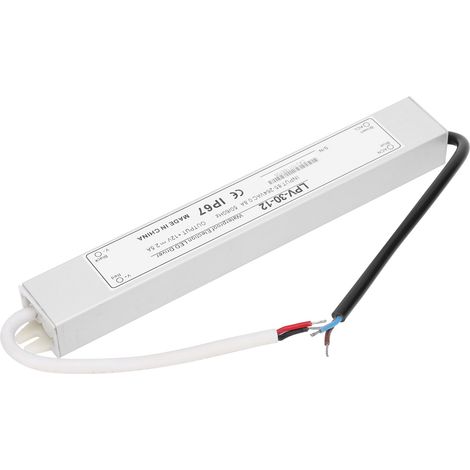 Alimentation à découpage BERM étanche IP67, sortie unique, pour commande de LED, 12 V CC, 30 W (1/5)