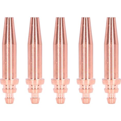 5 Pieces G02-1 Acetylene Cutting Torch Tips Isobar Cutting Tips Copper Cutting Nozzles Torch Consumables (1/5)