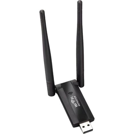 Amplificateur de signal WiFi - Répéteur Internet longue portée, amplificateur de signal réseau sans fil pour maison, appartement, bureau, garage, sous-sol, extérieur (1/5)