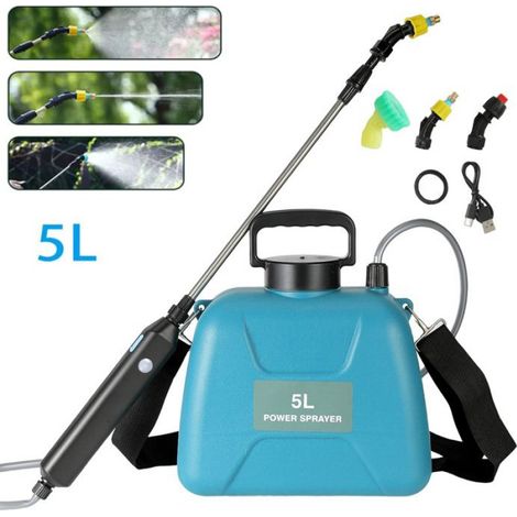 Pulvérisateur Électrique de Jardin 5L, Atomisation Automatique, Rechargeable par USB, pour Plantes, Arrosoir, Lrrigation de Jardin (1/5)