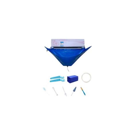 10-teiliges Klimaanlagen-Reinigungsset – Waschbezug zum Abstauben von Wandklimaanlagen mit Wasserschlauch, 135 cm x 60 cm – Crezuo