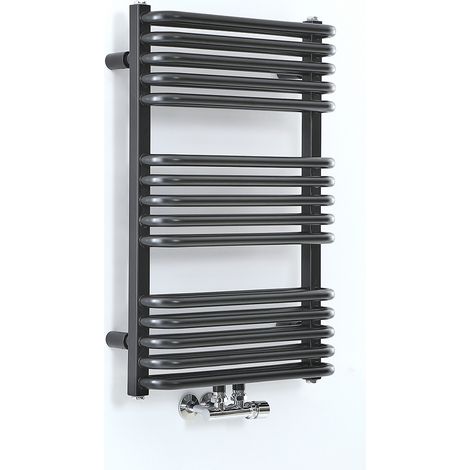 Hudson Reed Arch - Sèche-Serviettes Eau Chaude - 73.6cm x 50cm - Noir