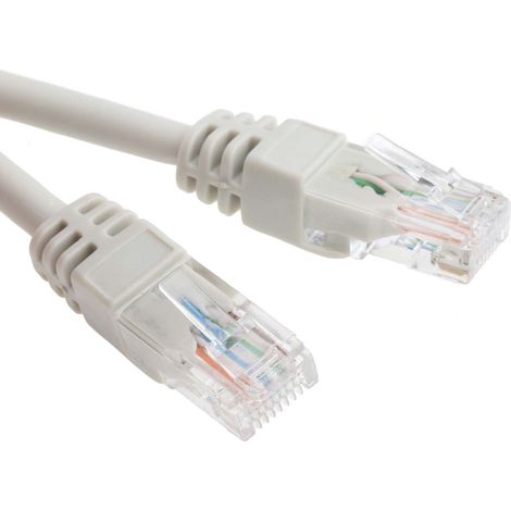 Câble cat 6 Avec connecteur / , UTP, gaine LSZH Gris, 15m ( Prix pour 1 ) (1/2)
