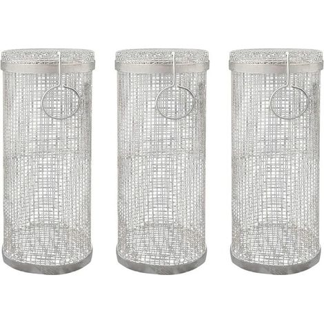 Lot de 3 paniers à griller portables en acier inoxydable (1/5)